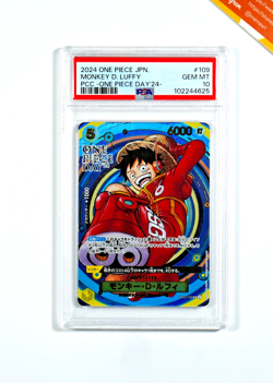 One Piece PSA 10 Monkey D. Luffy #109 One Piece Day '24 2024 Japanese - Image 1