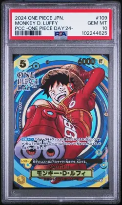 One Piece PSA 10 Monkey D. Luffy #109 One Piece Day '24 2024 Japanese - Image 2