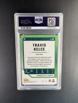 2024 Panini Donruss Optic Travis Kelce Gold Prizm /10 SSP #98 PSA 10 CHIEFS - Image 2