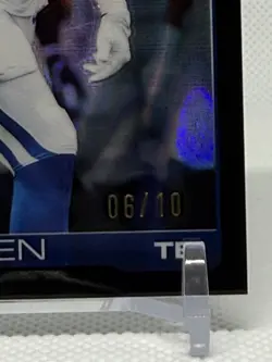 2025 Topps Chrome 💥Tyler Warren BLACK RC 06/10 💥#346 Indianapolis Colts - Image 3