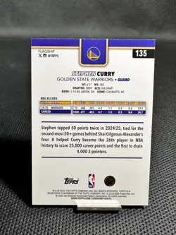 2025-26 Topps Basketball STEPHEN CURRY #135 - Image 2