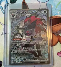 Pokemon N’s Zoroark ex 286/217 SIR Special Illustration Rare Ascended Heroes NM - Image 1