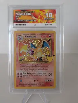 Charizard Holo 4/102 Celebrations Ace Graded 10 - Pokemon TCG - Image 1