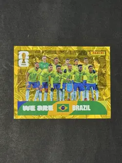 2026 Panini FIFA World Cup Sticker Brazil Team Rare Gold Online Exclusive #BRA13 - Image 1