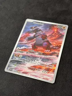 Pokemon Groudon 199/182 Illustration Rare PAR EN Paradox Rift Near Mint SIR Card - Image 2