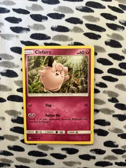 Pokemon TCG Card 2017 Sun Moon Guardians Rising Clefairy 88/145 Non Holo HP - Image 1