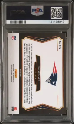 2024 Panini Select - Field Level Drake Maye #475 (RC) PSA 10 Gem Mint - Image 2