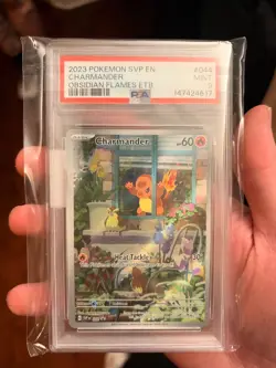 2023 POKEMON SVP EN-SV BLACK STAR PROMO #044 CHARMANDER PSA 9 - Image 1