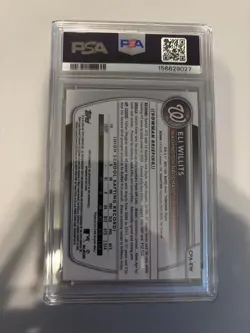 2025 Bowman Draft Chrome Eli Willits Auto 1st Prospect #CPA-EW Nationals PSA 9 - Image 2
