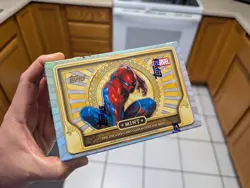 SDCC 2026 Exclusive Topps Marvel Mint Sealed Spider-Man Box In Hand - Image 1