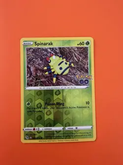 Spinarak Pokemon Go Reverse Holo Pokemon TCG 006/078 Common - Image 1