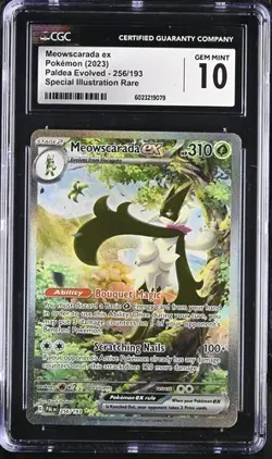 CGC Gem Mint 10 Meowscarada ex 256/193 SIR - Paldea Evolved - Pokemon TCG 2023 - Image 2