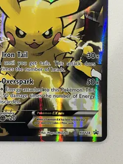 Pikachu EX XY124 Black Star Promo Full Art Holo Card - HP English - Pokemon TCG - Image 5