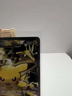 2016 Pokemon XY Black Star Promo Pikachu EX XY124 Red Blue Full Art Holo LP - Image 4