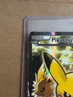 Pikachu EX XY124 - Holo Black Star Promo Full Art - Pokemon Damaged! - Image 3
