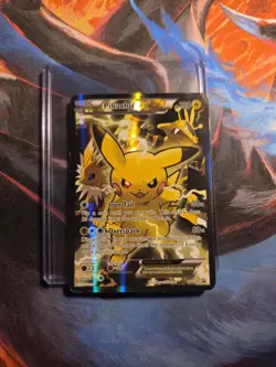 Pikachu EX (Full Art) XY124 Black Star Promo Holo Collection Pokemon Rare HP DMG - Image 1