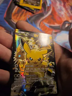 Pikachu EX (Full Art) XY124 Black Star Promo Holo Collection Pokemon Rare HP DMG - Image 3
