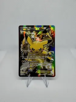 Pokemon Pikachu EX XY124 ULTRA RARE Full Art Black Star Promo - Image 1
