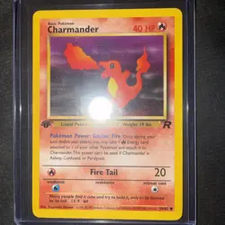 Charmander 50/82 Common Team Rocket Pokemon 1st Edition LP+ - Image 1