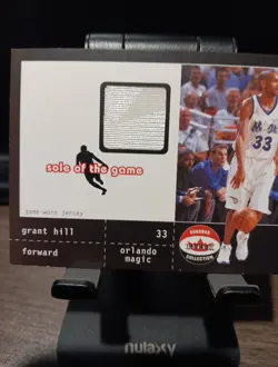 2001-02 Fleer Shoebox Collection - Sole of the Game Grant Hill JERSEY #200 (MEM) - Image 4