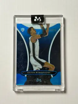 2023-24 Topps Mercury Victor Wembanyama #5 Blue Refractor SSP RC Rookie 03/75 - Image 1