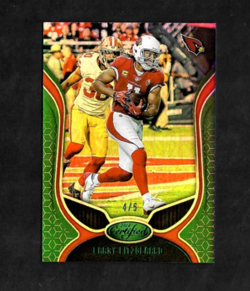 Larry Fitzgerald 2019 Panini Certified #91 Green Mirror /5 Cardinals HOF - Image 1