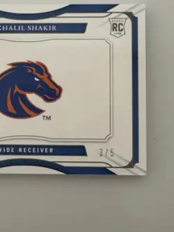 2022 National Treasures Collegiate Khalil Shakir Rookie Auto Booklet #/5 Bills - Image 3