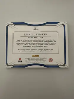 2022 National Treasures Collegiate Khalil Shakir Rookie Auto Booklet #/5 Bills - Image 4