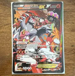 Pokemon Team Magma's Groudon EX Ultra Rare Holo 15/34 Double Crisis 190 HP 2015 - Image 1