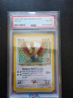 2001 POKEMON NEO REVELATION #18 HO-OH PSA 6 - Image 1