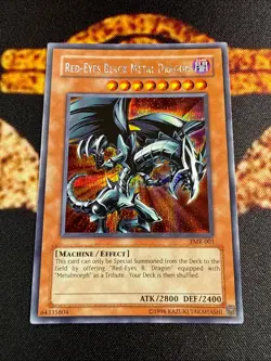 🔥YUGIOH • RED EYES BLACK METAL DRAGON • PRISMATIC SECRET RARE • FMR-001 • NM🔥 - Image 2