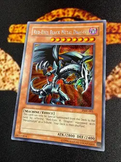 🔥YUGIOH • RED EYES BLACK METAL DRAGON • PRISMATIC SECRET RARE • FMR-001 • NM🔥 - Image 3