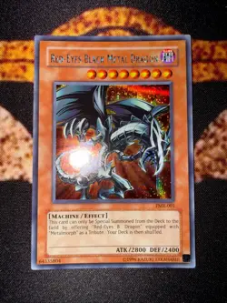 🔥YUGIOH • RED EYES BLACK METAL DRAGON • PRISMATIC SECRET RARE • FMR-001 • NM🔥 - Image 5