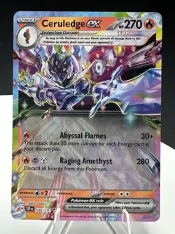 Pokemon Surging Sparks Lot – Ceruledge ex / Drasna UR / Palossand ex - Image 5