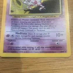 Pokemon TCG Wizards Jungle Mr. Mime 6/64 Holo Rare 40 HP English 1999 - Image 4