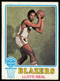 1973-74 TOPPS LLOYD NEAL RC PORTLAND TRAIL BLAZERS #129 EX - Image 1