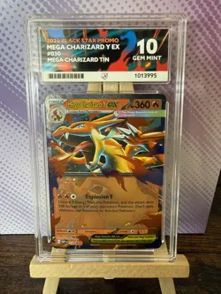 Mega Charizard Y Ex 030 Ace 10 - Tin Promo grades Pokemon Card - Image 1