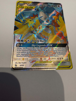 Pokemon TCG Moltres & Zapdos & Articuno GX Hidden Fates 66/68 NEAR MINT - Image 1