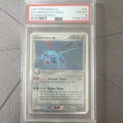 Pokemon Salamence ex 96/108 EX Power Keepers Holo Ultra Rare PSA 8 (2007) - Image 1