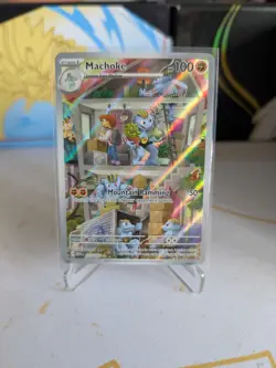 Pokemon TCG: Machoke 177/165 - 151 Illustration Rare - Image 1
