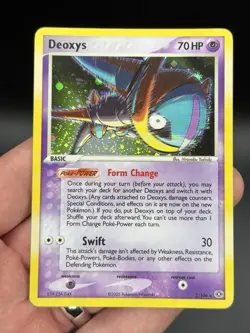 Deoxys Speed Forme 2/106 EX Emerald Holo Rare 2005 Pokemon Card Vintage LP - Image 1