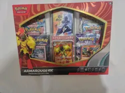 POKEMON POKEMON ARMAROUGE EX PREMIUM COLLECTION TRADING CARD BOX NEW SEALED - Image 1