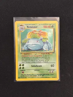 Pokemon TCG Base Set Unlimited Holo Blastoise & Venusaur Lot 2/102 15/102 - Image 3