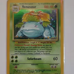 Wizards of the Coast Pokemon TCG Venusaur 15/102 Base Set Holo 1999 - Image 1