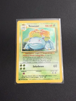 Pokemon TCG - Venusaur Base Set Holo - 15/102 - Good Condition - Image 1