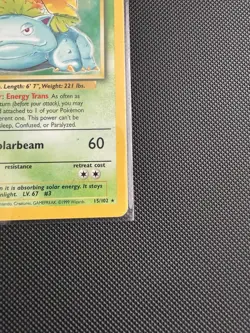 Pokemon TCG - Venusaur Base Set Holo - 15/102 - Good Condition - Image 3