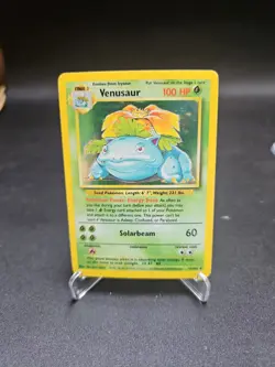 Pokemon TCG Venusaur Holo Trading Card Base Set 15/102 Lp To Moderate - Image 1