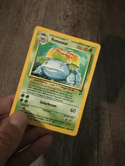 Pokemon TCG Venusaur 18/130 Base Set 2 Holo Rare English WOTC 1999 100 HP - Image 2
