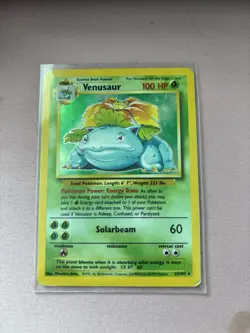 Pokemon TCG Base Set Venusaur 15/102 Holo - Image 1