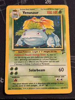 Pokemon TCG Venusaur Holo Rare Card 18/130 Base Set 2, 1999 - Image 1